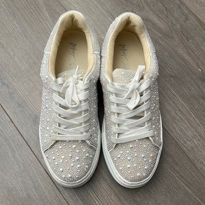Betsy Johnson Iridescent Pearl Sneakers